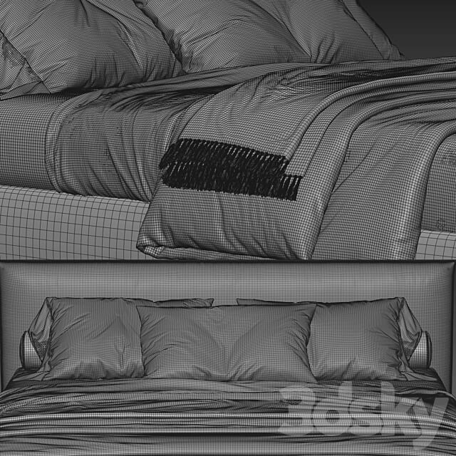 Meridiani Scott Bed Bed 3D Models