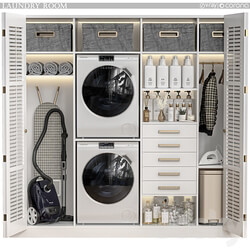 Laundry Room 07 Bathroom accessories 3D Models 