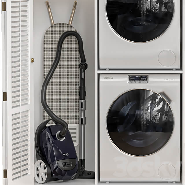 Laundry Room 07 Bathroom accessories 3D Models