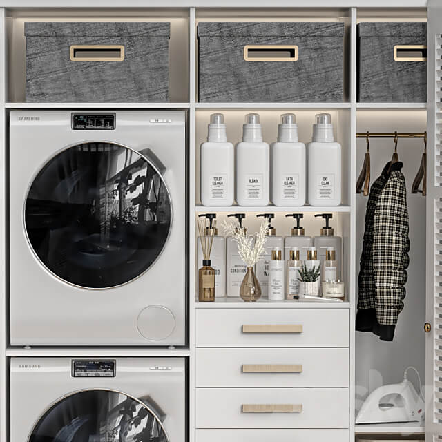 Laundry Room 07 Bathroom accessories 3D Models