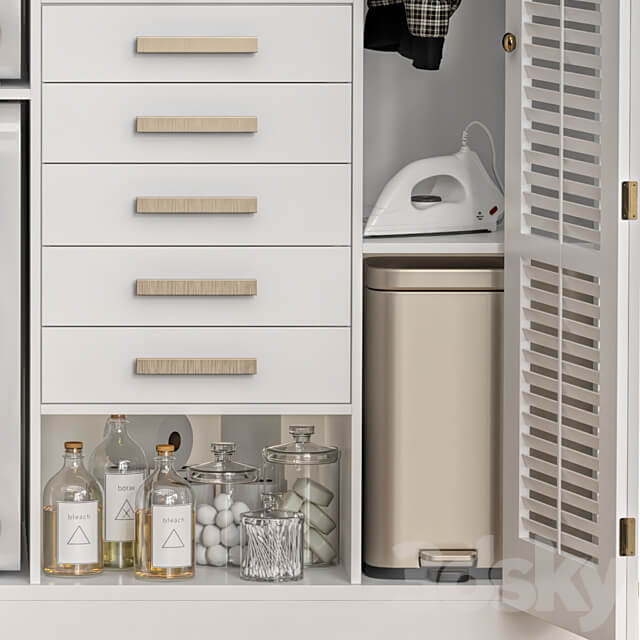 Laundry Room 07 Bathroom accessories 3D Models