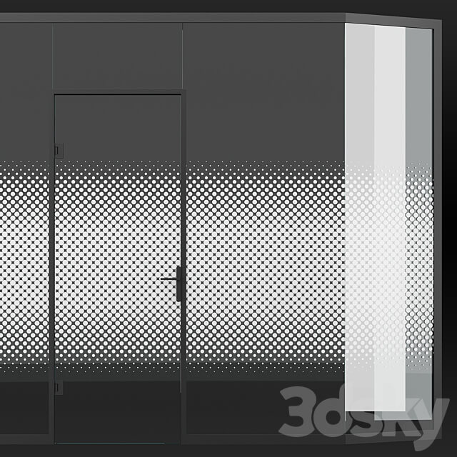 Vinyl film set for glass 06 Glass 3D Models