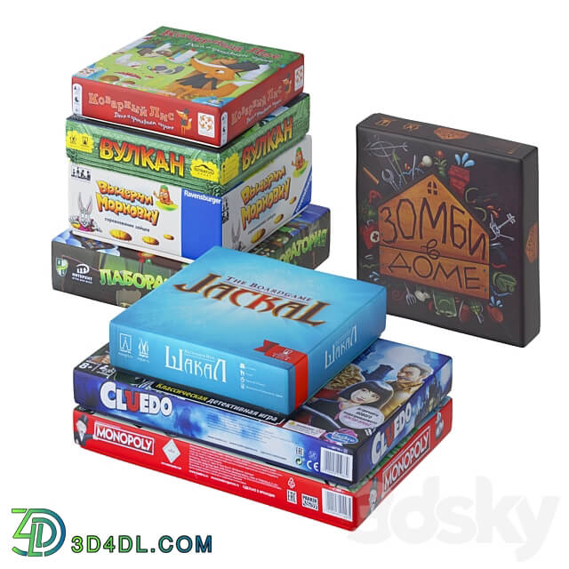 Board games 3D Models