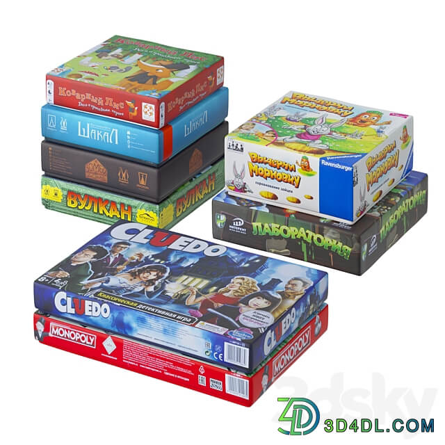 Board games 3D Models