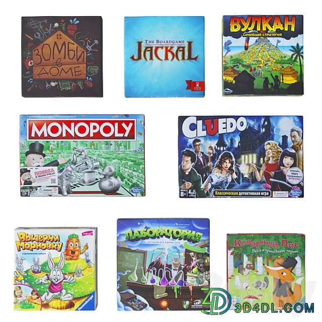 Board games 3D Models