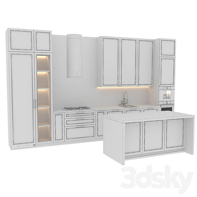 Kitchen Neo Classic103 Kitchen 3D Models