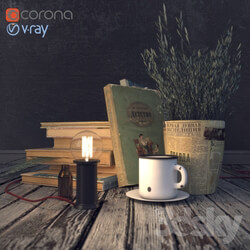 Decor with books 
