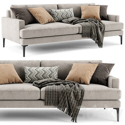 West Elm Andes 2 Seats 3D Models 