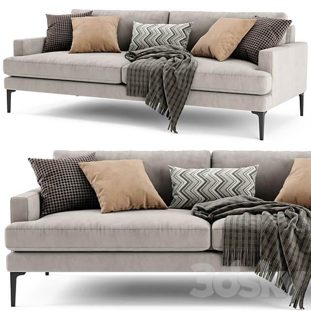 West Elm Andes 2 Seats 3D Models