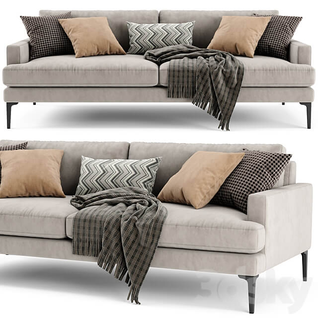 West Elm Andes 2 Seats 3D Models