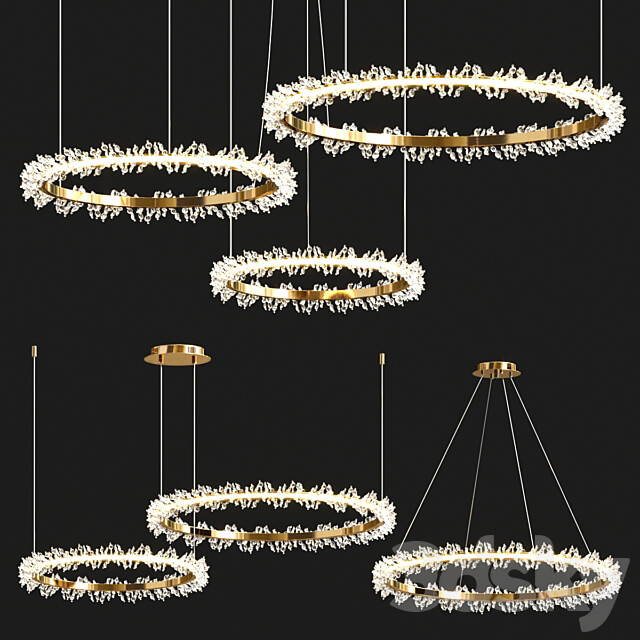 Thera Chandelier Collection Pendant light 3D Models