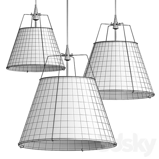 Conical Drum Pendants Pendant light 3D Models