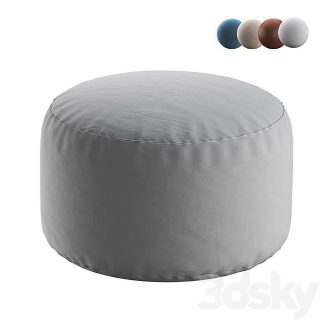 POLLON Round Pouf 3D Models