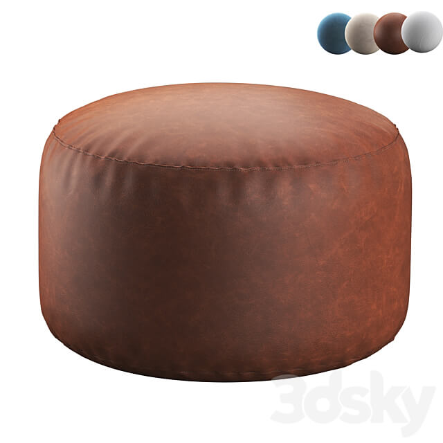 POLLON Round Pouf 3D Models