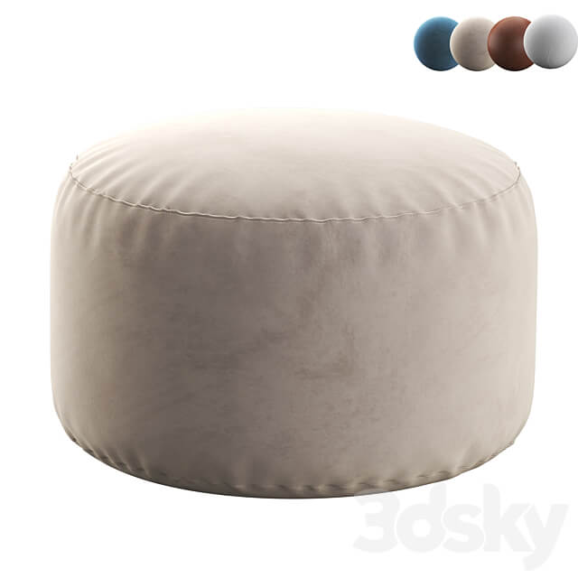 POLLON Round Pouf 3D Models