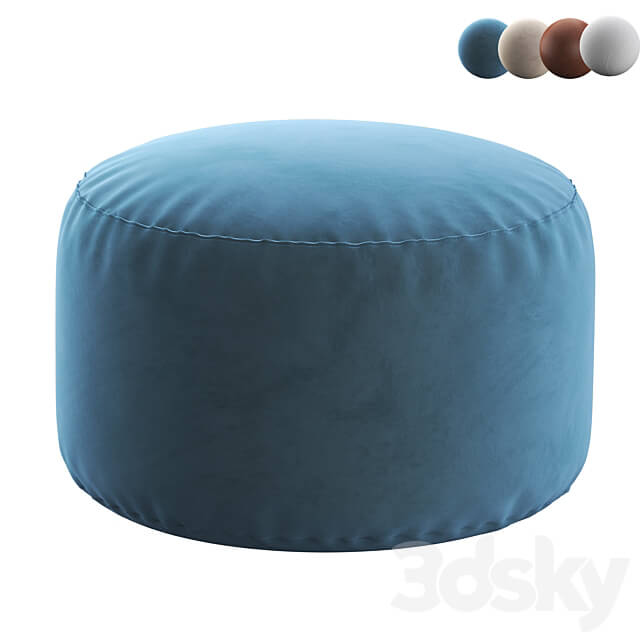 POLLON Round Pouf 3D Models