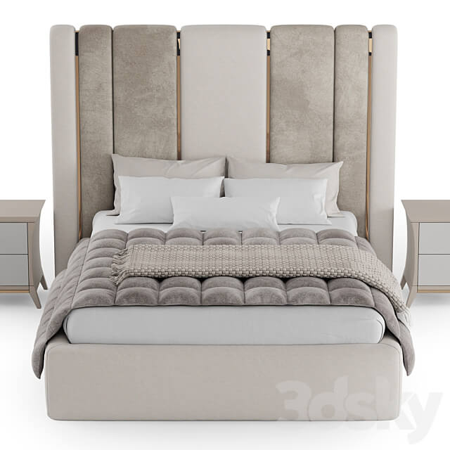 Bed Corte Zari Rubens Bed 3D Models