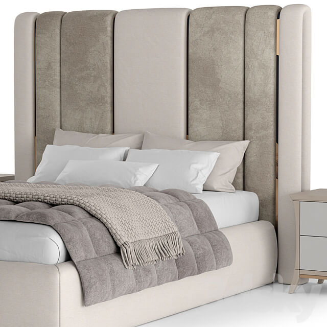 Bed Corte Zari Rubens Bed 3D Models