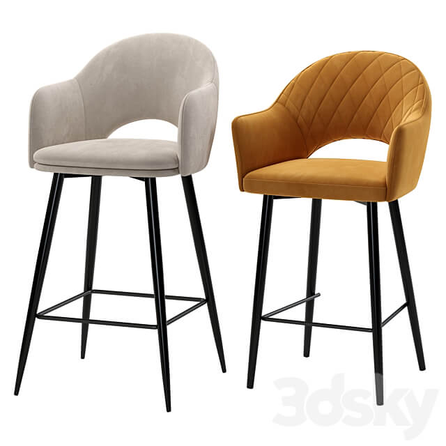 Deephouse. Bar stool Maghreb Bellagio 3D Models