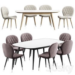 Hiro chair Konyshev HER 042 G Table Table Chair 3D Models 