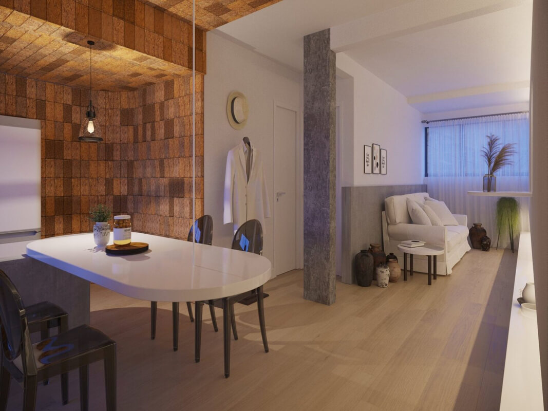  3D Kitchen Room Interior By Ma Ve