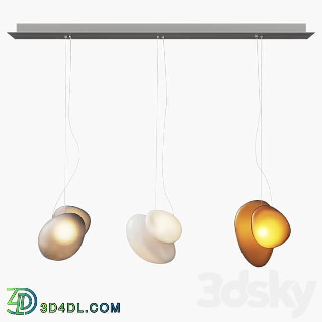AND Pebble series suspension Pendant light 3D Models