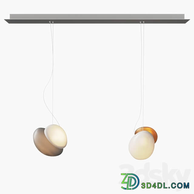 AND Pebble series suspension Pendant light 3D Models