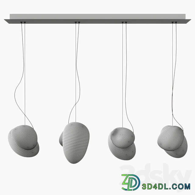 AND Pebble series suspension Pendant light 3D Models