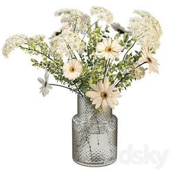 Bouquet of flowers in a vase Ikea 3D Models 