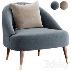 Armchair Margot Accent 3D Models 