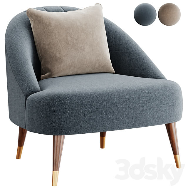 Armchair Margot Accent 3D Models
