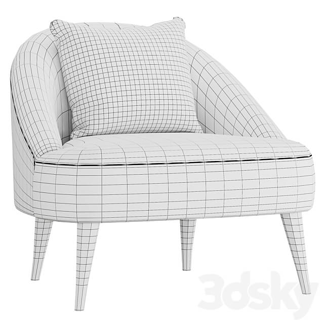 Armchair Margot Accent 3D Models