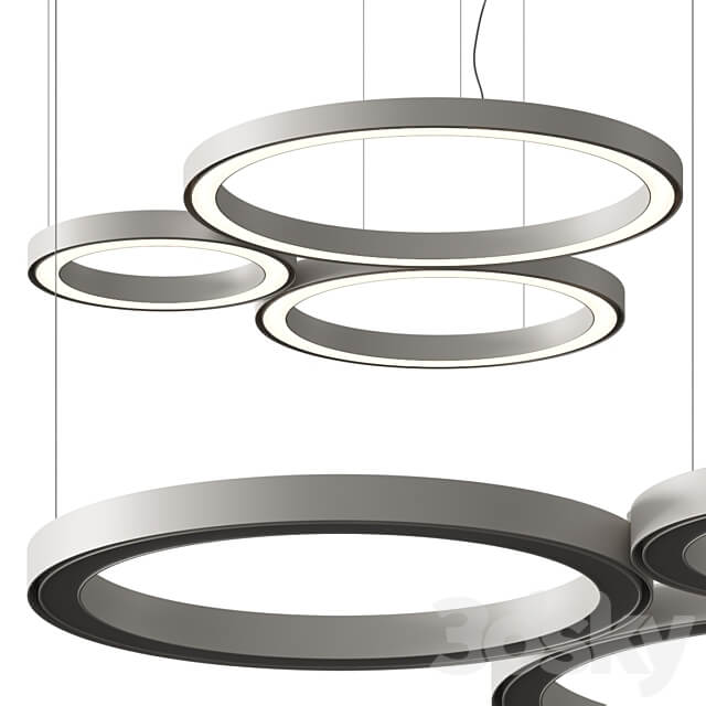 Artemide Ripple Cluster Pendant Lamps Pendant light 3D Models