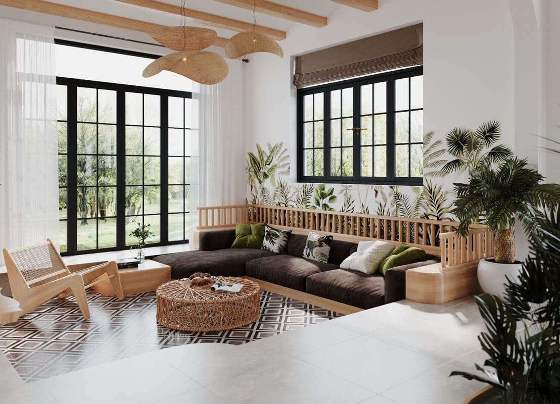  3D Villa Resort Interior By Minh Tit