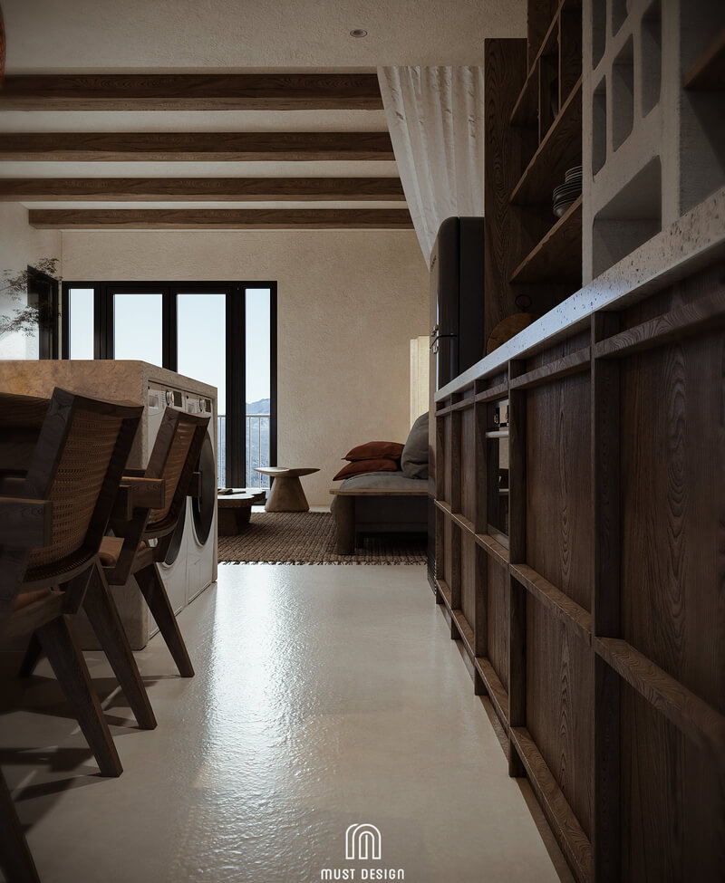  3D Homestay Wabi- Sabi Interior by Hoang Duong