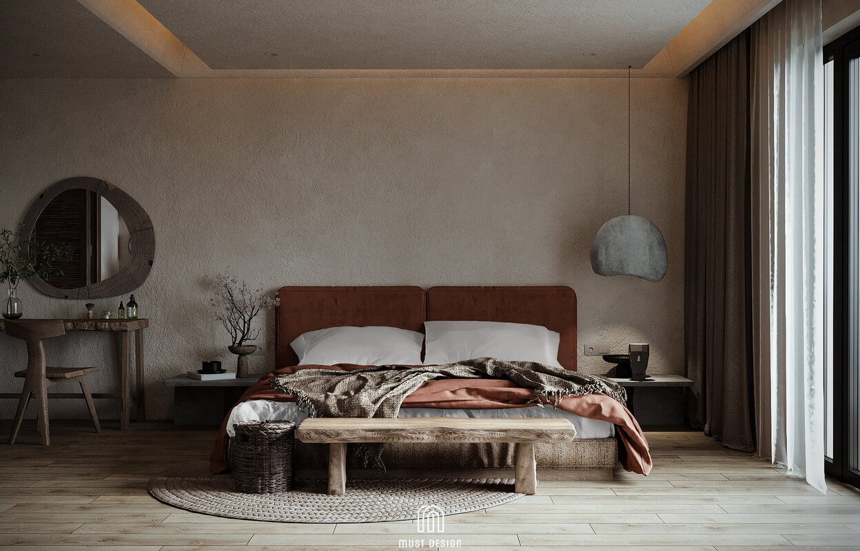  3D Homestay Wabi- Sabi Interior by Hoang Duong