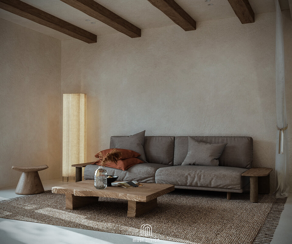  3D Homestay Wabi- Sabi Interior by Hoang Duong