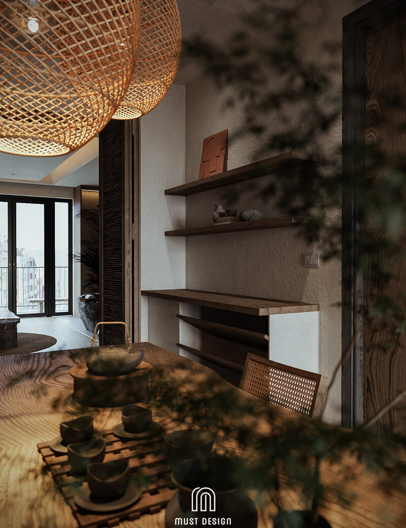  3D Homestay Wabi- Sabi Interior by Hoang Duong