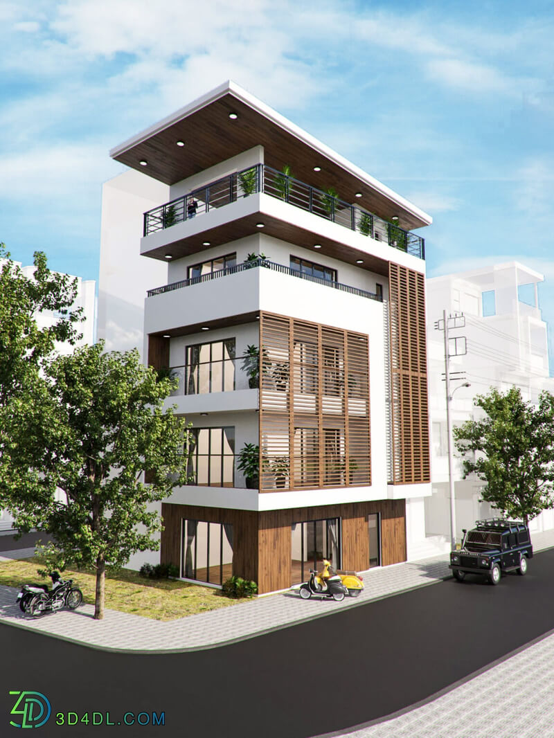 3D Exteriors House Model 3dsmax By VuLong