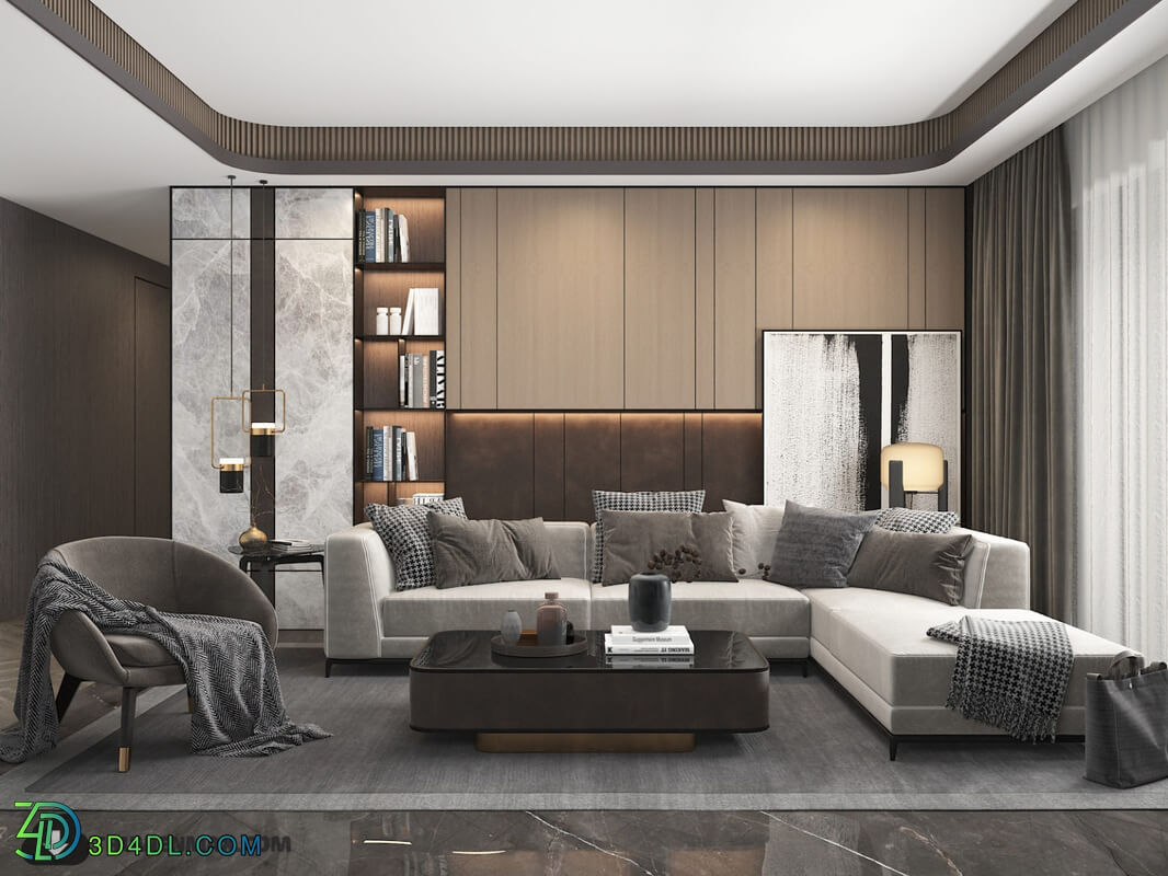 3D Interior Scene File 3dsmax Model Livingroom 320 By Huy Hieu Lee