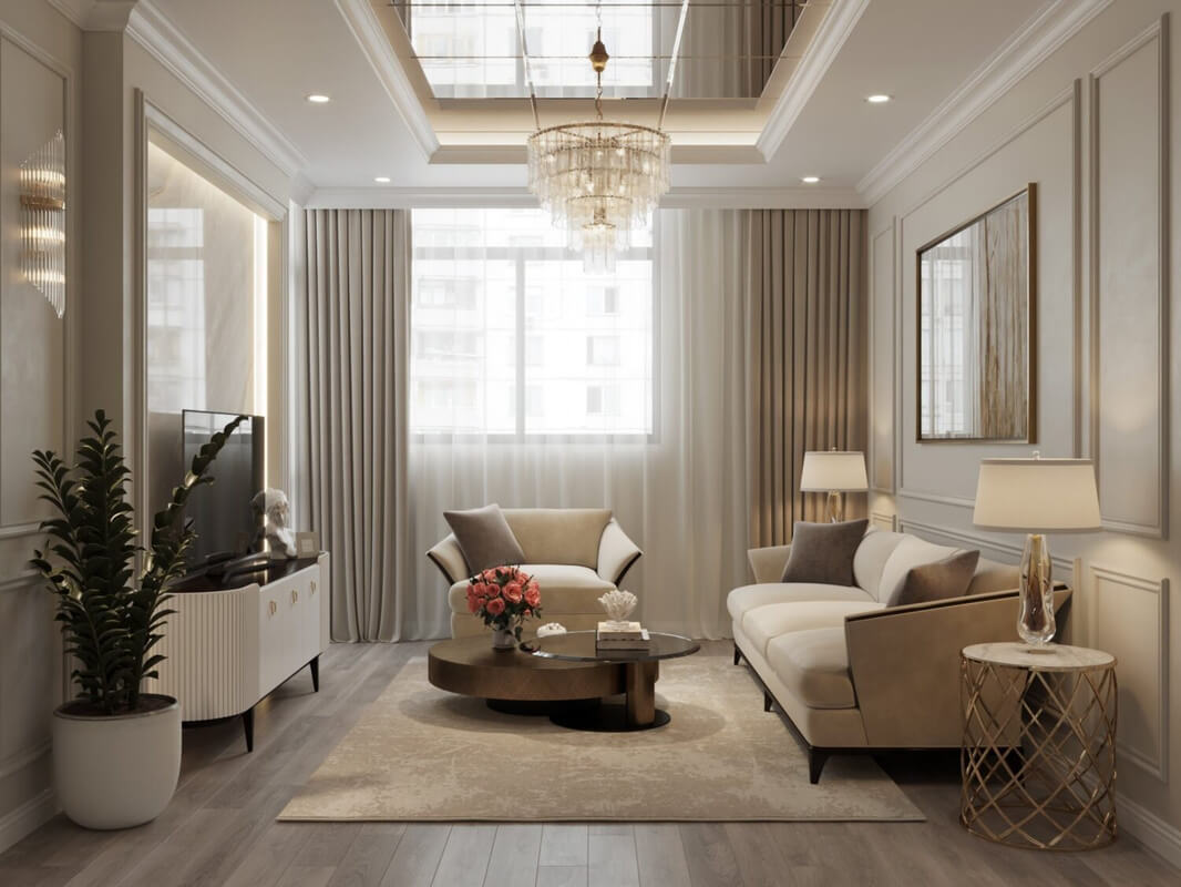  Living Room- Kitchen Interior by Bao Yen