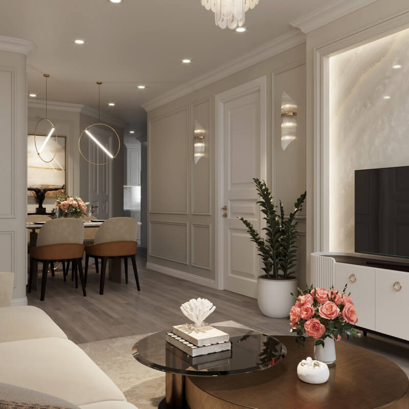  Living Room- Kitchen Interior by Bao Yen