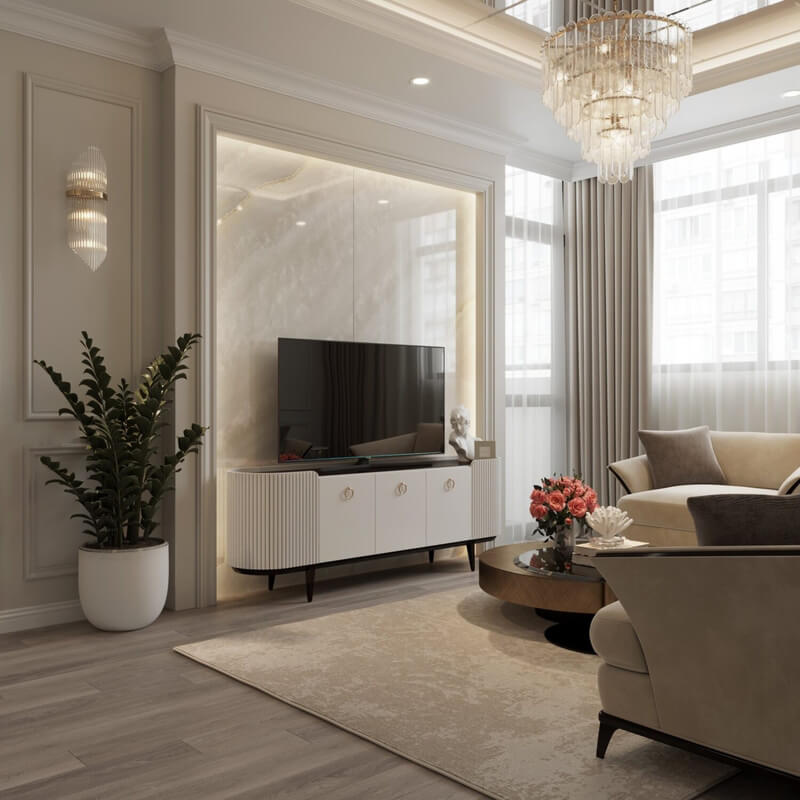  Living Room- Kitchen Interior by Bao Yen