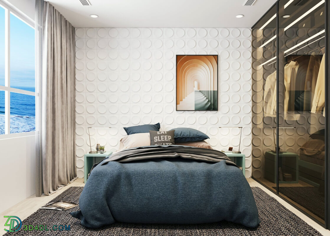 3D Interior Scenes File 3dsmax Model Bedroom 402 By Nguyen Thanh Cong