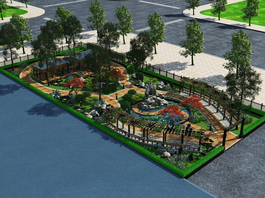  3D Model of Exterior Garden by Huy Hieu Lee