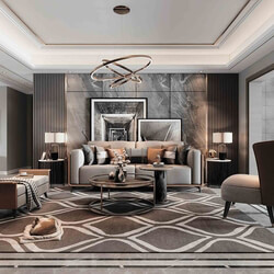 3D Interior Scene File 3dsmax Model Livingroom 335 By ThanhLe 
