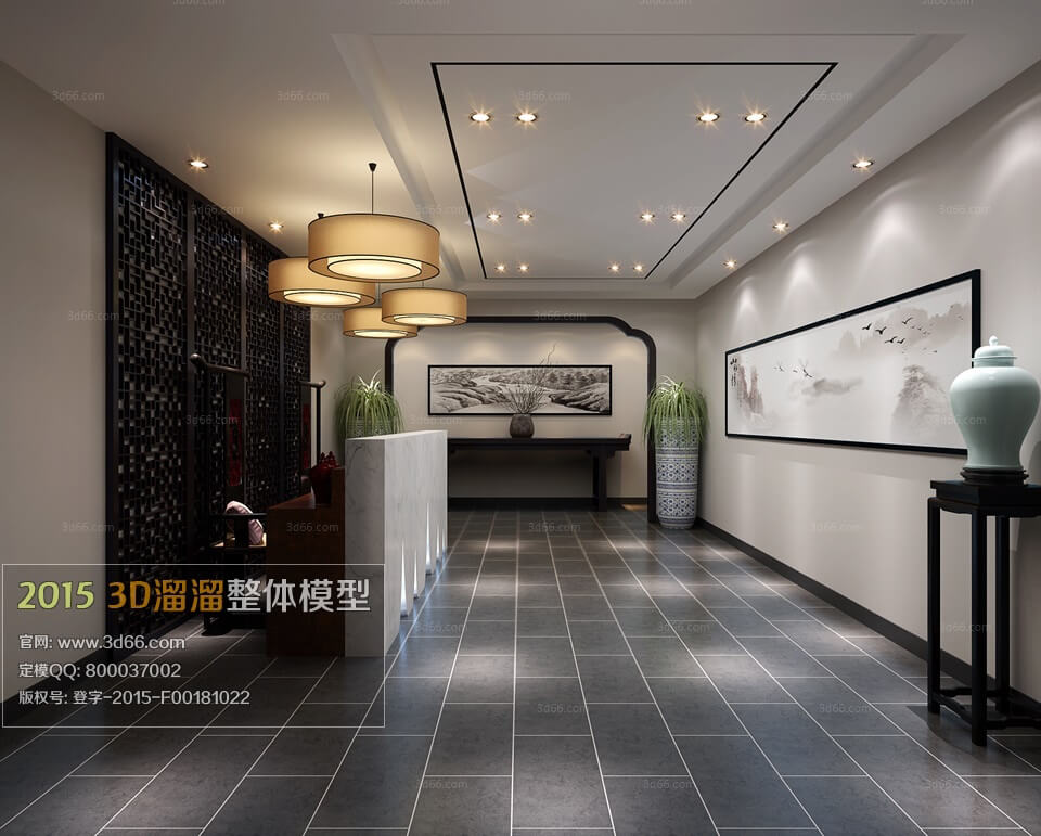 Reception hall 3d model 64