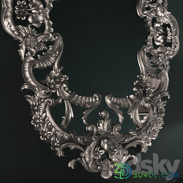 Table mirror classic 3D Models