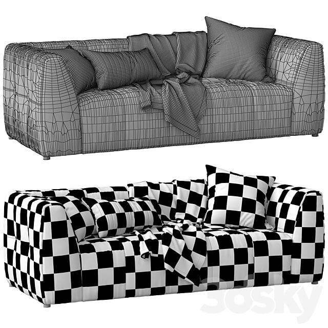 Globewest Sydney Slouch Sofa3 3D Models
