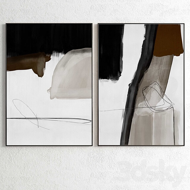 Plaster Two Photo Frame E 104 3D Models